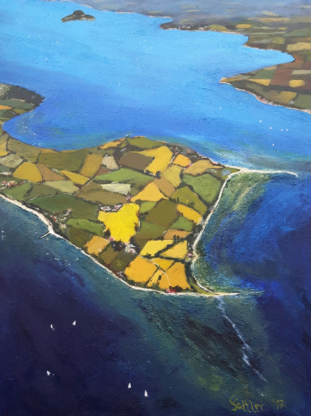 Holnis Spitze (Ostsee), 60 x 80, Acryl