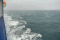 Unterwegs über die Cook Strait begleitet von leichten Wellen ...