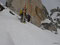 leichte Kletterei am Gipfelgrat des Lochbergs