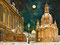 Ein Winterabend an der Frauenkirche zu Dresden, ra. Haase Öl auf Papier
