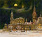 Ein Winterabend an der Hofkirche zu Dresden, ra. Haase Öl auf Papier