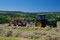 Silage making (初夏の草刈り風景) 初夏になると連日のように見られる光景です。刈った草はサイレージ(家畜の飼料)になります。