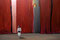 die rote Laterne |  Acryl und Sand auf Leinwand,150x100 cm