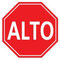 ALTO. Indica realizar alto total en un cruce de carreteras, un entronque, cruce de una vía férrea y en intersecciones urbanas