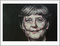 CORNELIA DOBKE - "Angela Merkel" - Acryl auf Leinwand - 40x60