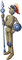 「ウッドンパペット(wooden-puppet)」2009年12月8日/　魔力によって操られる木製の人形兵士。与えられた命令に忠実に従いますー。ゴーレムと違い複雑な命令もこなせるため、要所の守衛として使われるようです。主に廃港、白眼の塔に出現するので、白眼の塔の上の方にいる人に操られている模様ー。