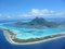 Approaching Bora Bora by plane