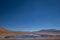 Atacama-Wüste. Weiter ging es westwärts. Nach dem wir die Grenze zu Chile überfahren hatten, fuhren wir bergwärts in die staubtrockene Andenlandschaft der Atacama-Wüste mit ihren Bergseen.