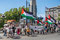 Vor dem Parlament ... eine Palästina-Demo (wie letztes Jahr in Australien). Im Unterschied zur Schweiz auch hier: sehr friedlich ...