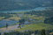Das breite Tal mit dem Columbia River.