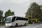 Unterwegs kamen wir bei dieser Szene vorbei. Hmmm, warum hält der Bus mitten im Niemandsland und alle starren in die Bäume hoch? Anhalten ... mitstarren ... und ...