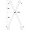 Tablarhalter ø 3 mm, Kunststoff, für variable Tablardicke