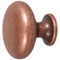 Möbelknopf ø 31,4 mm - Zink-Druckguss antik kupferfarbig