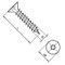 Spanplattenschraube 3,5x30 verzinkt, Senkkopf, Torx, ohne Schaft, mit Vollgewinde