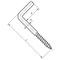 Winkelholzschraube 3,8x45/14 verzinkt