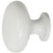 Möbelknopf ø 31,4 mm - Zink-Druckguss matt weiss