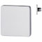 Möbelknopf 45x45 mm - Zink weiss "Velours White"