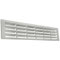Lüftungsgitter Serie 3143, Edelstahl, 500x100 mm, mit Arretierstiften