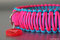 KingLuy Paracord Halsband Crazy Pink "Triple"