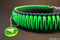 paracord halsband hunter/neon green kingluy