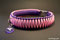 paracord halsband purple/pink kingluy