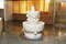 Muses fountain 2006<br /><br />1500mm × 1400mm × 1400mm(hwd)<br />White marble