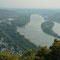 Blick vom Drachenfels ins Rheintal.