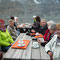 Mittagessen mit Blick auf den Großglockner (ca. 3.800 m Höhe)