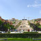 La cascade et la place de la liberté