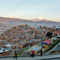 La Paz devant l'Illimani
