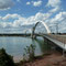 Le pont J.Kubitschek à l'entrée de Brasilia