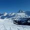 La chaine des Aravis depuis le sommet du Grand Bornand