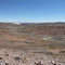 Montée au col de Lipan; au fond, les salines