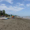Une plage aménagée au bord de la mer Caspienne