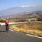 Descente du Limon avec vue sur le Mt Ventoux