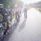 Gorges de la Cèze: Georges, J-Louis, Laurent, J-Claude et Jonathan en contre-jour