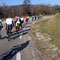 Peloton "étiré" par Gaby en direction de Laudun