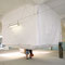 Kopfschutz, 2009, Papierinstallation, zwei Teile je 650 cm x 450 cm x 350 cm, Ostrale Dresden