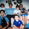 Jonas boys, Josh, Tia Sarah's nieces and an adorable dog.