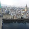Blick vom Großmünster Turm über Münsterbrücke zum Fraumünster