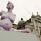 marc quinn's 'breath' is an 11 metre tall inflatable sculpture depicting a naked alison lapper at 8 months pregnant