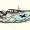 Messerschmitt Bf.109 G-6. Ink on paper, 2007