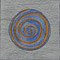 spirale aborigène 15x15cm 2020 pastel et feutre