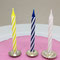 Birthday cake candle holders in sterling silver