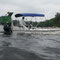 Chemical applicator's boat treats Lake Mitchell. 