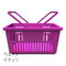 PurpleShoppingBasketFrontView 紫の買い物かご　正面図