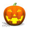 HalloweenPumpkinFrontView ハロウィンのカボチャ　正面図