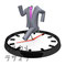 RunningBusinessSuitOnBigClock　大きな時計の上で走っているビジネススーツ