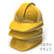 SomeYellowHelmets 重なった黄色のヘルメット