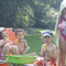 Anna, Noah, May und ich beim Glace essen